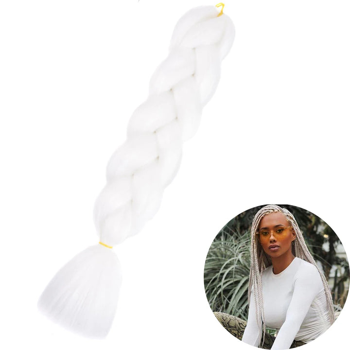 24 Inch Synthetic Jumbo Braiding Hair – Heat Resistant Ombre Extensions