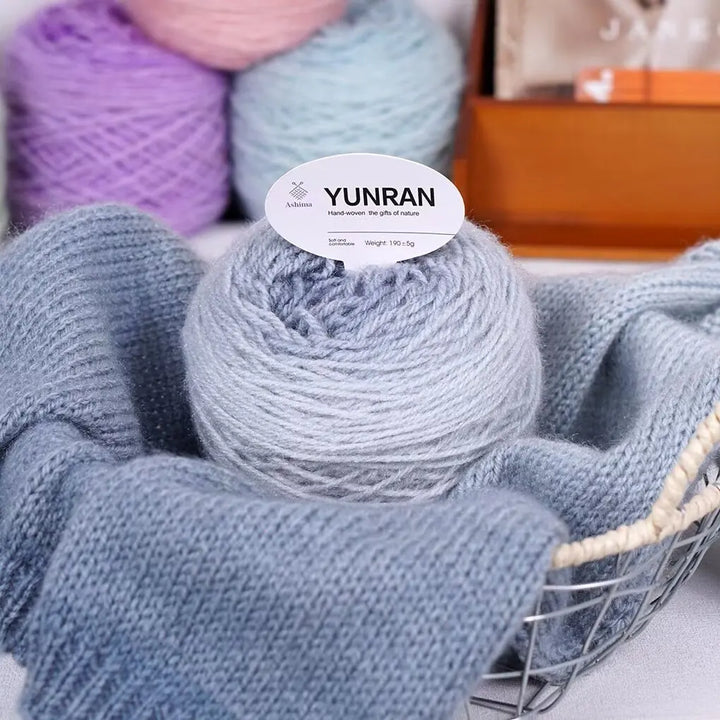 190g Gradient Dyed Medium-Thick Yarn – Soft Knitting Yarn for Sweaters, Shawls, Scarves & DIY Crafts