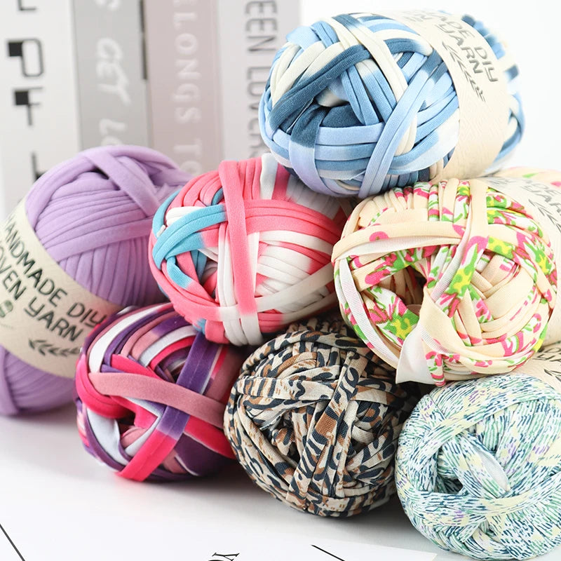 High-Quality Polyester Fabric Yarn – High-Elastic Yarn for Bags, Slippers & DIY Handmade Crafts