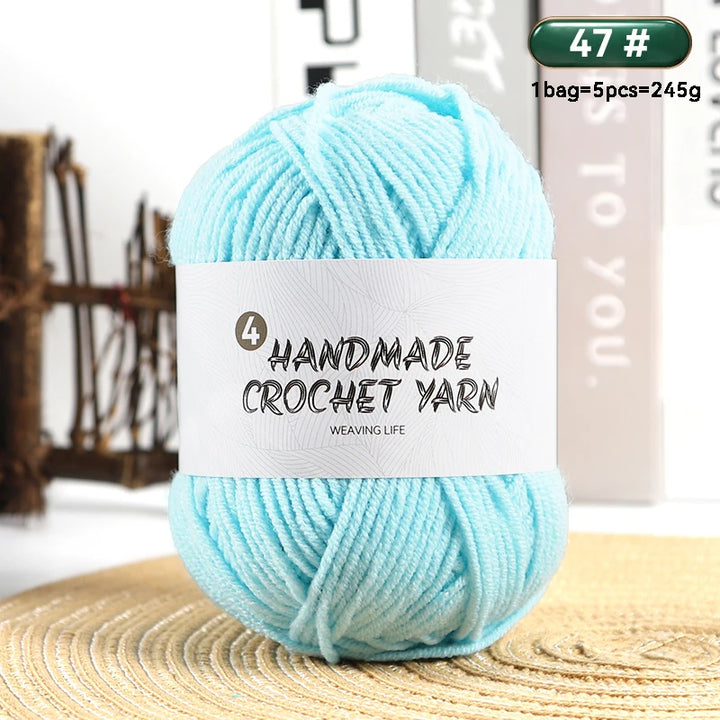 High-Quality 4-Ply Acrylic Yarn – Soft & Lightweight Knitting Yarn for Sweaters, Scarves, Coats, Gloves & DIY Crafts