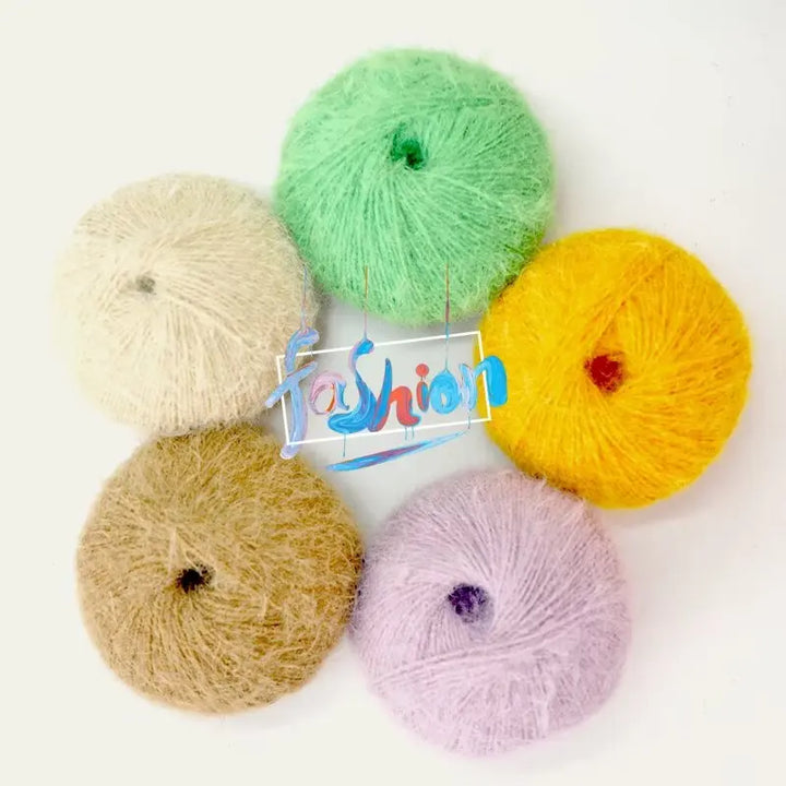 Long-Haired Solid Color Snowflake Yarn – Soft, Skin-Friendly Yarn for Sweaters, Scarves & DIY Crafts (3pcs, 300g)