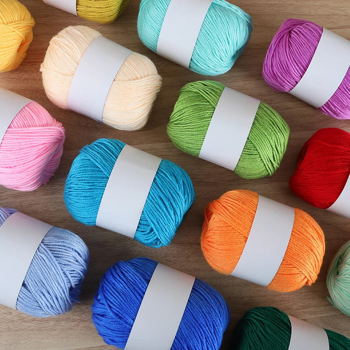 12-Piece Luxury Cashmere-Silk Yarn Set – Ultra-Soft Fluffy Yarn for Sweaters, Coats, Shawls & DIY Crafts (600g)