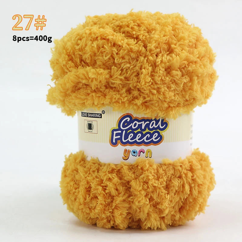 Soft Coral Yarn – Fluffy, Skin-Friendly Knitting Yarn for Sweaters, Scarves & DIY Winter Wearables