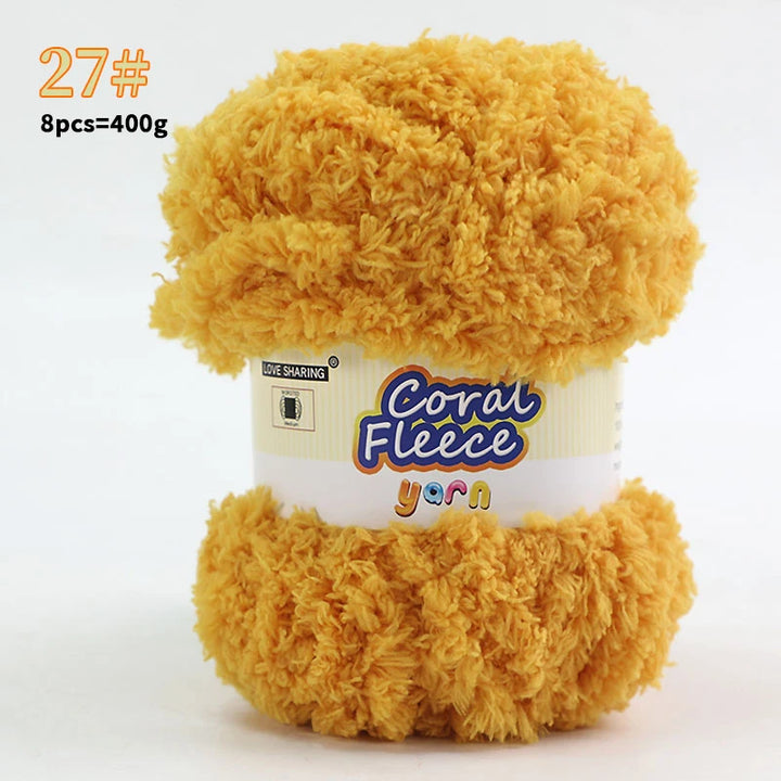 Soft Coral Yarn – Fluffy, Skin-Friendly Knitting Yarn for Sweaters, Scarves & DIY Winter Wearables