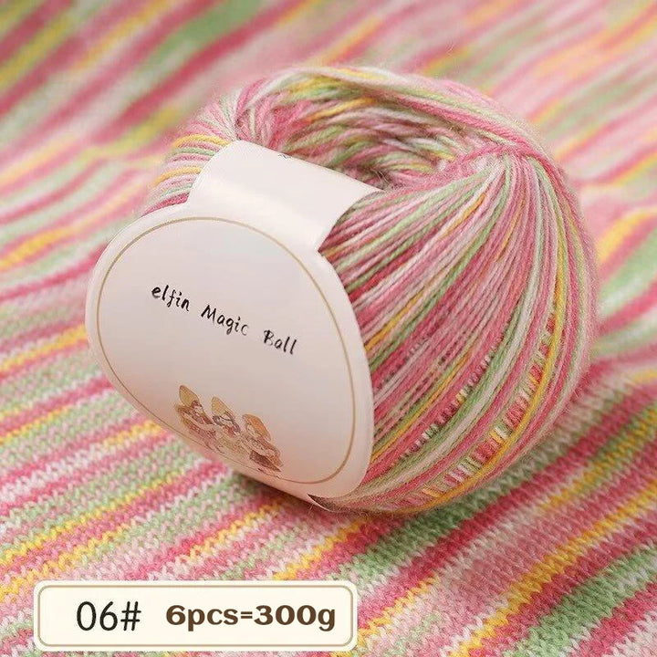 300g Premium Gradient Fine Wool Yarn – Soft Knitting & Crochet Yarn for Sweaters, Scarves, Hats & Shawls (DIY Craft Yarn Balls)