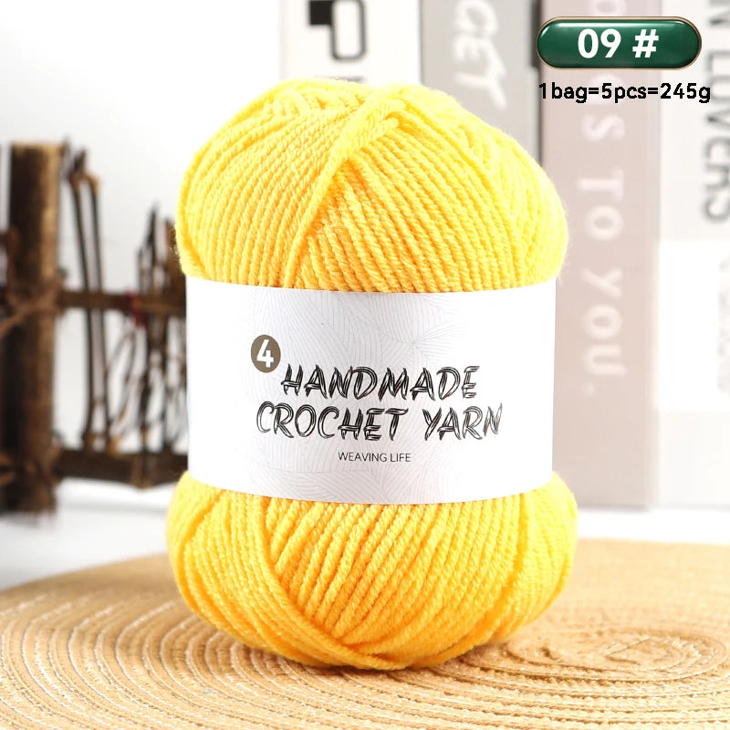 High-Quality 4-Ply Acrylic Yarn – Soft & Lightweight Knitting Yarn for Sweaters, Scarves, Coats, Gloves & DIY Crafts