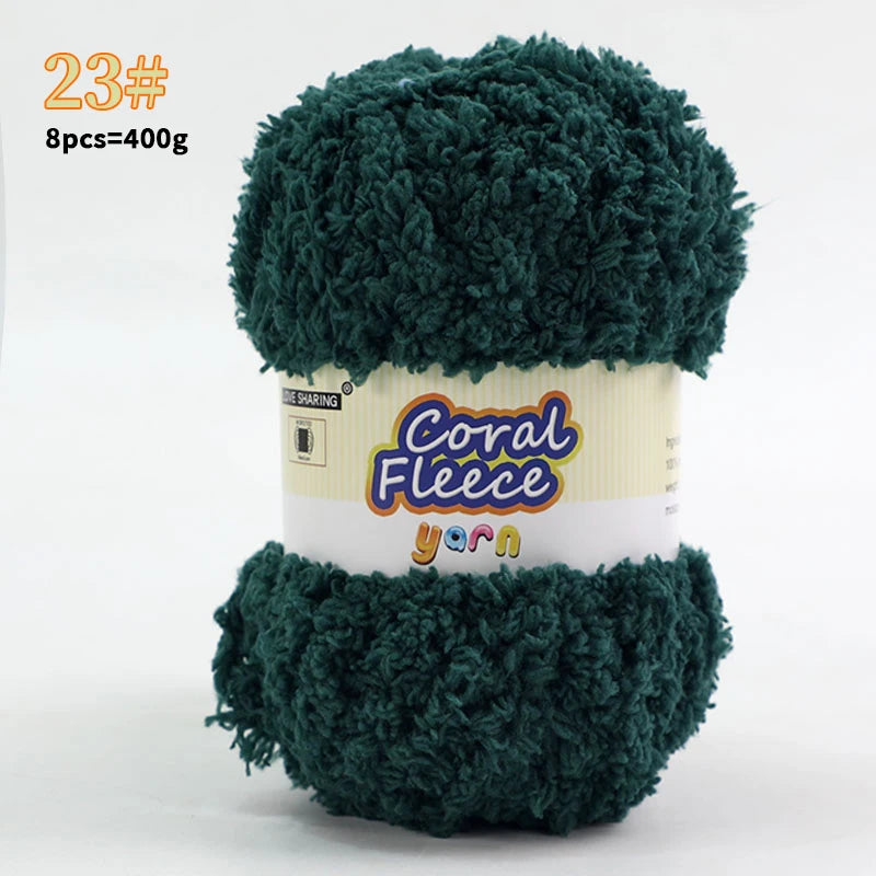 Soft Coral Yarn – Fluffy, Skin-Friendly Knitting Yarn for Sweaters, Scarves & DIY Winter Wearables