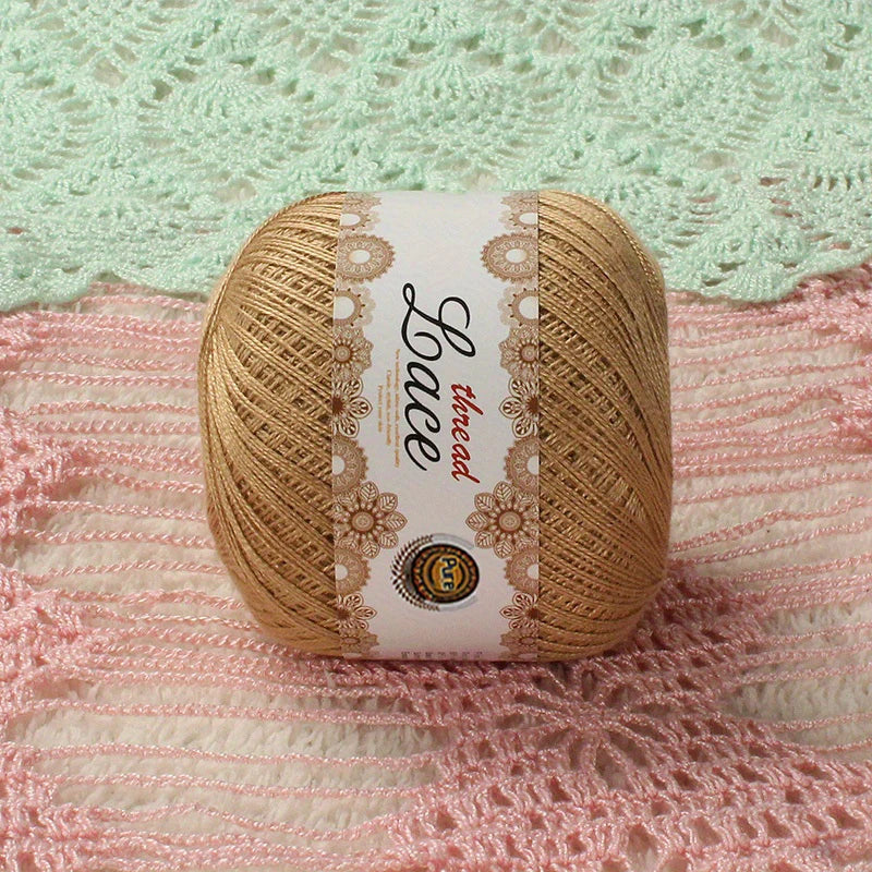 200g No. 8 Pearl Lace Yarn (4 Skeins) – Fine Crochet & Knitting Yarn for Shawls, Summer Sweaters, Scarves & Hats