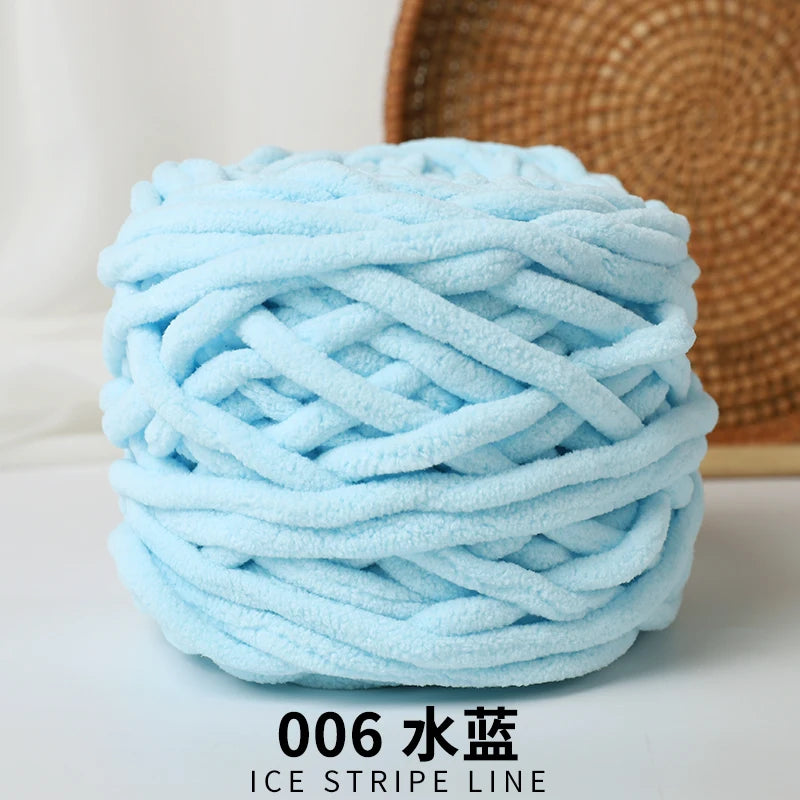 3pcs Ice-Striped Soft Thick Yarn – Handcrafted Yarn for Scarves, Hats, Slippers & DIY Projects