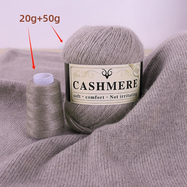 Cashmere Yarn for Hand Knitting – Soft Luxury Yarn for Sweaters, Woolen Garments & Handmade Crafts