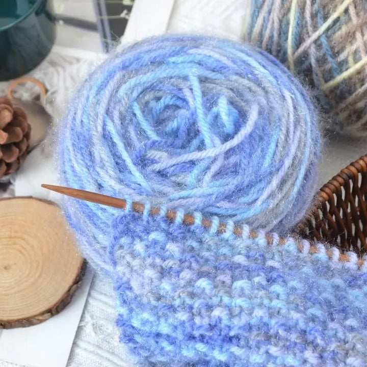 290g Colorful Gradient Imitation Squirrel Yarn – Thick Section-Dyed Yarn for Knitting & Crochet (2 Pcs/Pack)