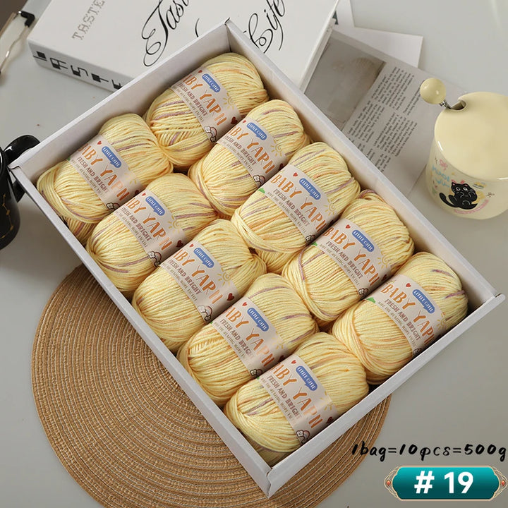 Soft Wool Blended 6-Strand Yarn – Skin-Friendly Knitting Yarn for Sweaters & Crafts