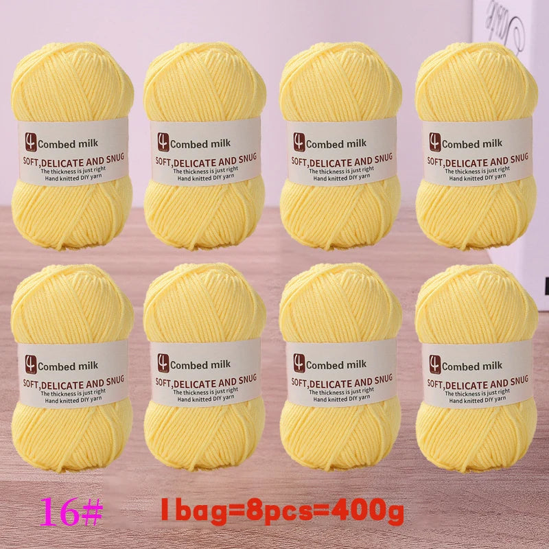 4-Strand Synthetic Knitting Yarn – Soft DIY Craft Yarn for Sweaters, Scarves & Blankets