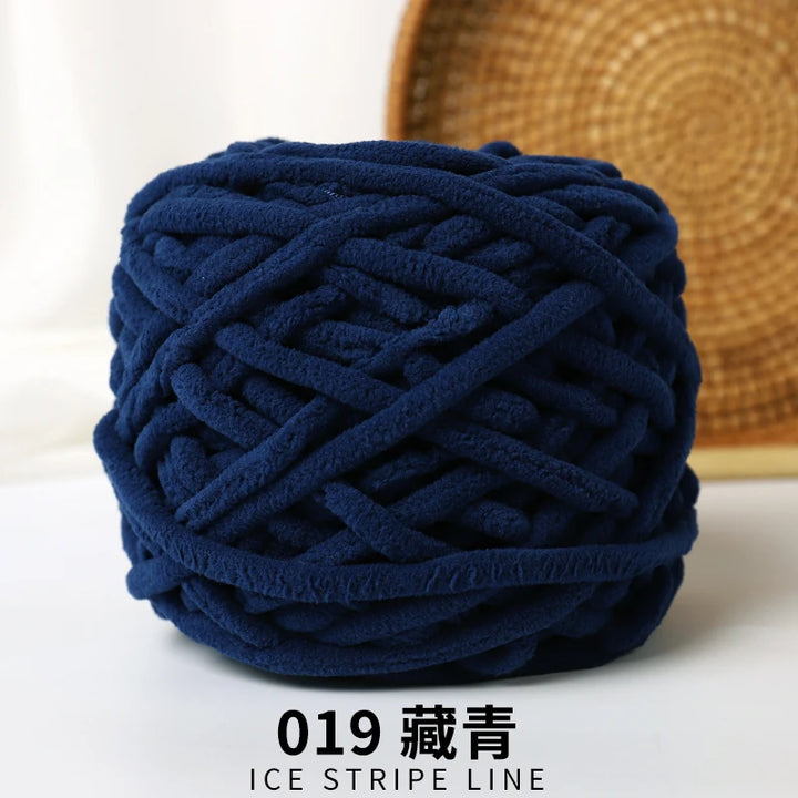 3pcs Ice-Striped Soft Thick Yarn – Handcrafted Yarn for Scarves, Hats, Slippers & DIY Projects