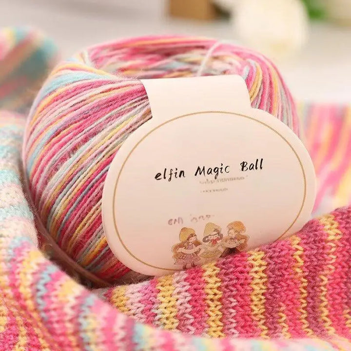 300g Premium Gradient Fine Wool Yarn – Soft Knitting & Crochet Yarn for Sweaters, Scarves, Hats & Shawls (DIY Craft Yarn Balls)
