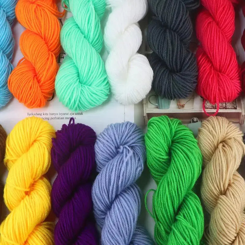 245g Medium-Thick Handmade Knitting Yarn – Multi-Purpose Yarn for Sweaters, Hats & Accessories