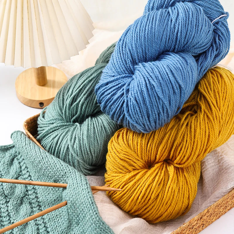 600g Thick Alpaca Wool Yarn Set (2 Pieces) – Premium Knitting Yarn for Sweaters, Scarves, Hats & DIY Crafts