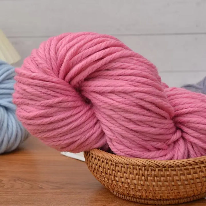 500g Extra Thick Polyester Yarn (2 Skeins) – Chunky Knitting Yarn for Sweaters, Hats, Cushions & DIY Crafts