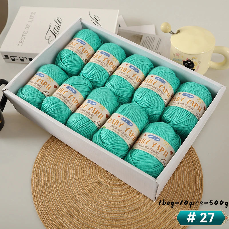 Soft Wool Blended 6-Strand Yarn – Skin-Friendly Knitting Yarn for Sweaters & Crafts