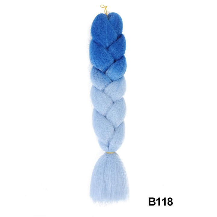 Synthetic 24 Inch 100g Ombre Jumbo Braiding Hair – Kanekalon Twist Extensions