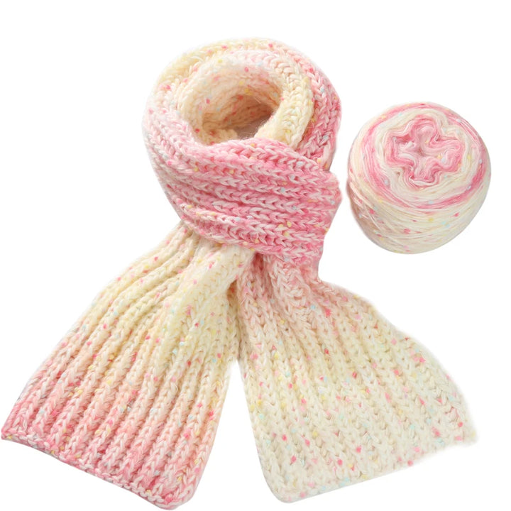 145g Gradient Dot Wool Yarn Ball – Soft Long-Dye Knitting Yarn for Scarves, Hats & Fashion Accessories