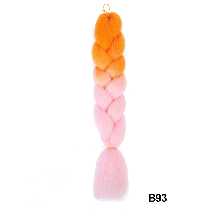 Synthetic 24 Inch 100g Ombre Jumbo Braiding Hair – Kanekalon Twist Extensions