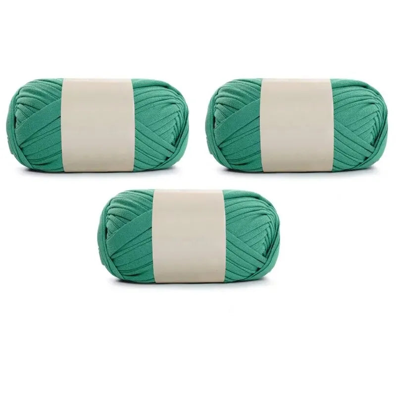 3PC 300g Thick Fabric Yarn – Soft Colored DIY Yarn for Carpets, Bags, Toys & Slippers