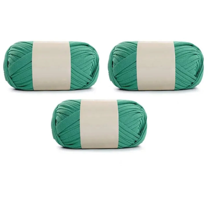 3PC 300g Thick Fabric Yarn – Soft Colored DIY Yarn for Carpets, Bags, Toys & Slippers