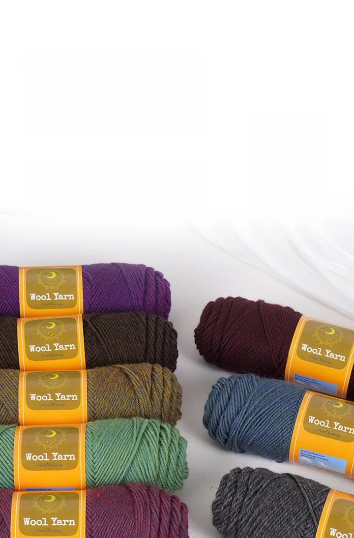 500g Colorful Alpaca Yarn – Thick Knitting Yarn for Sweaters, Coats, Scarves, Hats & Winter DIY Crafts