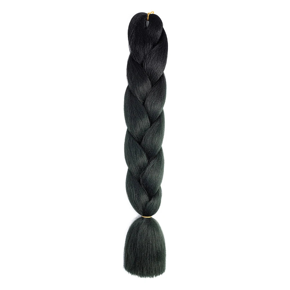 24 Inch Jumbo Braids Extensions – Synthetic Afro Ombre Kanekalon Hair for Children