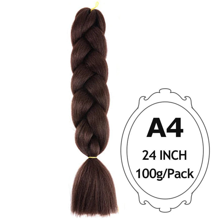Synthetic Braiding Hair Extensions – Ombre Jumbo Braid Hair for Women, Wholesale DIY Hairstyle (Pink, Purple, Yellow)