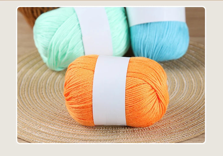 12-Piece Luxury Cashmere-Silk Yarn Set – Ultra-Soft Fluffy Yarn for Sweaters, Coats, Shawls & DIY Crafts (600g)