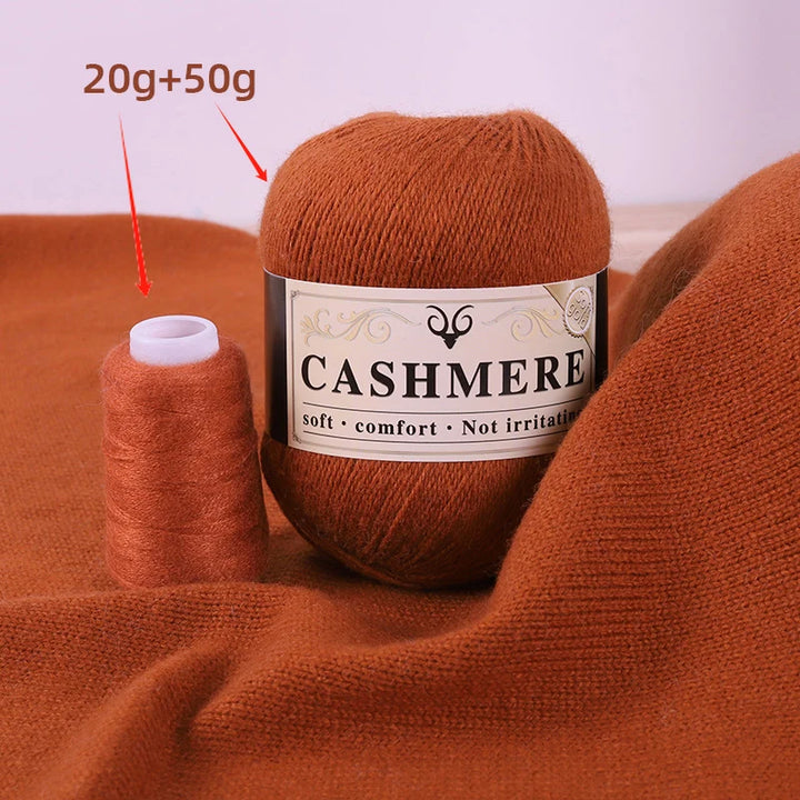 Cashmere Yarn for Hand Knitting – Soft Luxury Yarn for Sweaters, Woolen Garments & Handmade Crafts