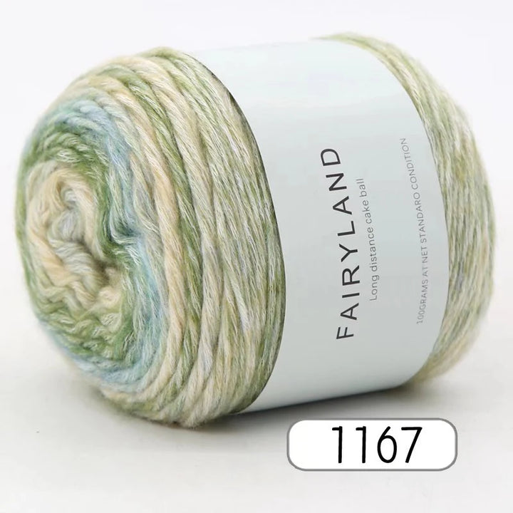 1pc 100g Gradient Rainbow Yarn – Soft Knitting & Crochet Yarn for Sweaters, Scarves, Hats & Shawls