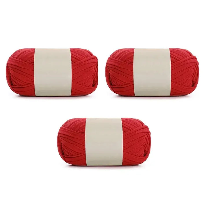 3PC 300g Thick Fabric Yarn – Soft Colored DIY Yarn for Carpets, Bags, Toys & Slippers