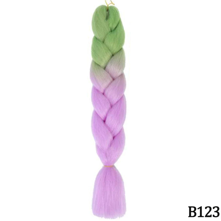 24 Inch Jumbo Braids Extensions – Synthetic Afro Ombre Kanekalon Braiding Hair for Children 22