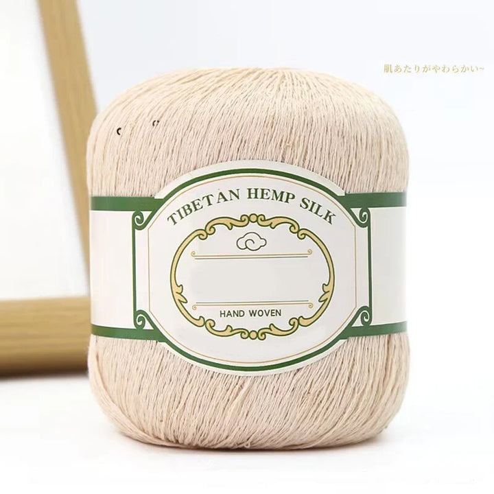 200g Cotton Linen Sequin Lace Yarn – Lightweight Crochet Yarn for Summer Shawls, Hats & Jackets