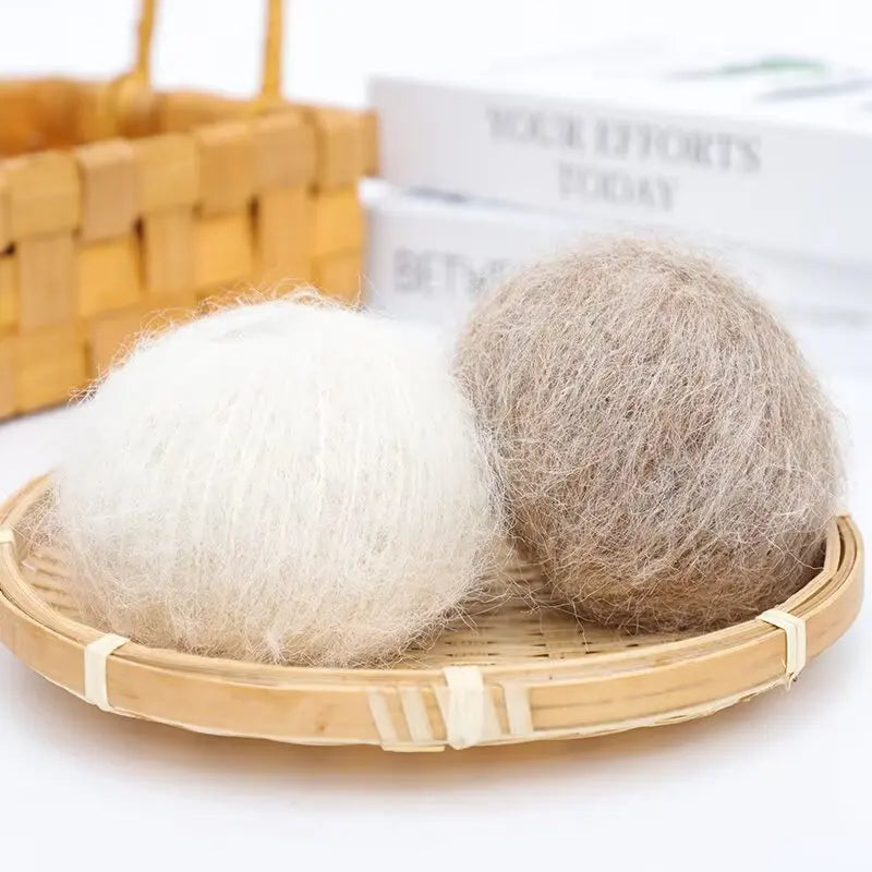 250g Long-Haired Mohair Yarn – Soft Fluffy Knitting Yarn for Sweaters, Scarves & Coats (10 Pieces/Bag)