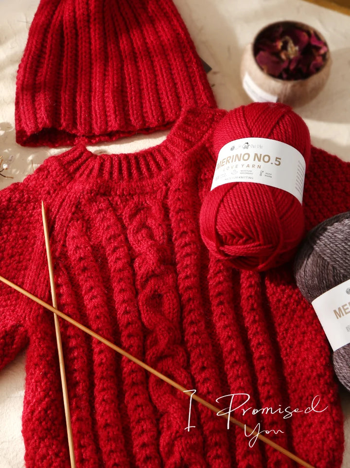 400g Alpaca Wool Blend Yarn Set (4 Pieces) – 245 Stick-Needle Medium-Thick Yarn for Sweaters, Coats, Scarves & DIY Crafts