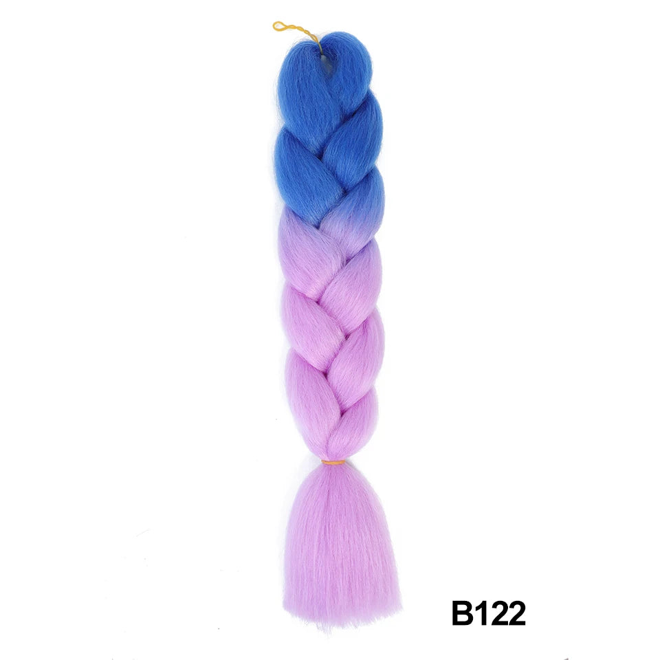 Synthetic 24 Inch 100g Ombre Jumbo Braiding Hair – Kanekalon Twist Extensions