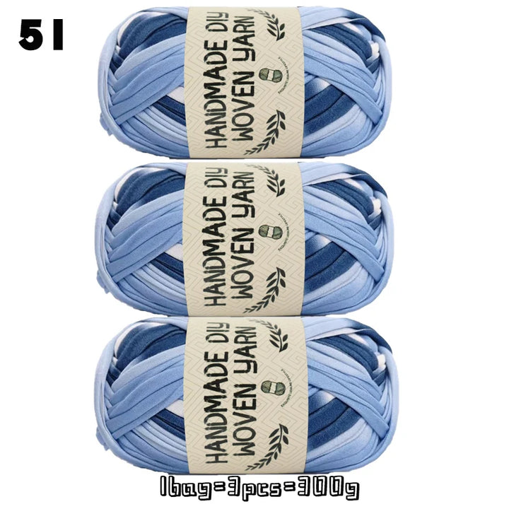 High-Quality Polyester Fabric Yarn – High-Elastic Yarn for Bags, Slippers & DIY Handmade Crafts