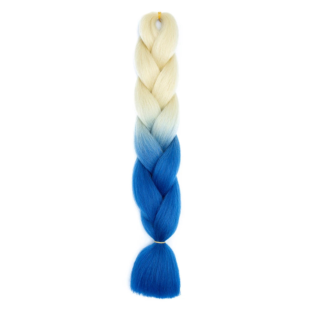 24 Inch Jumbo Braids Extensions – Synthetic Afro Ombre Kanekalon Hair for Children