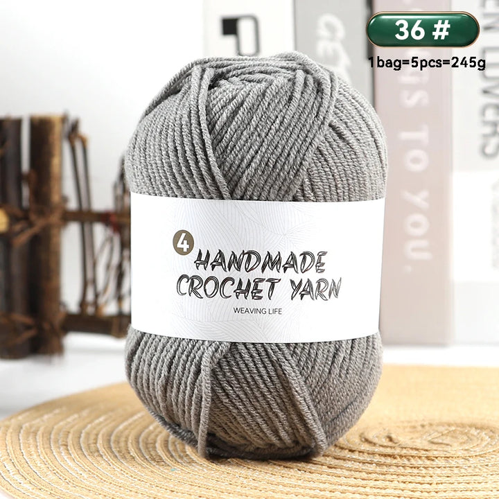 High-Quality 4-Ply Acrylic Yarn – Soft & Lightweight Knitting Yarn for Sweaters, Scarves, Coats, Gloves & DIY Crafts