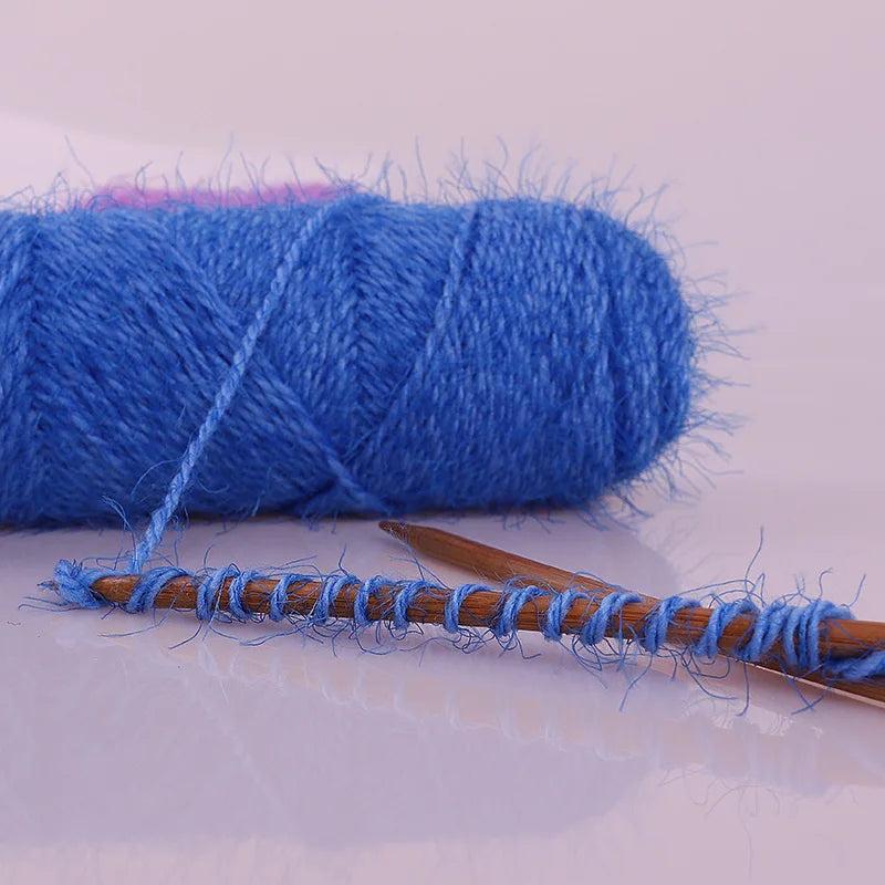 500g Soft Fluffy Bulky Yarn (5 Pack) – Hand-Knitting Yarn for Sweaters, Scarves, Coats & DIY Crafts