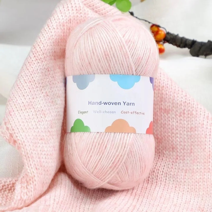 300g Colorful Bamboo Fiber Mohair Yarn Set (6 Pieces) – Soft Knitting Yarn for Sweaters, Scarves, Hats & Shawls