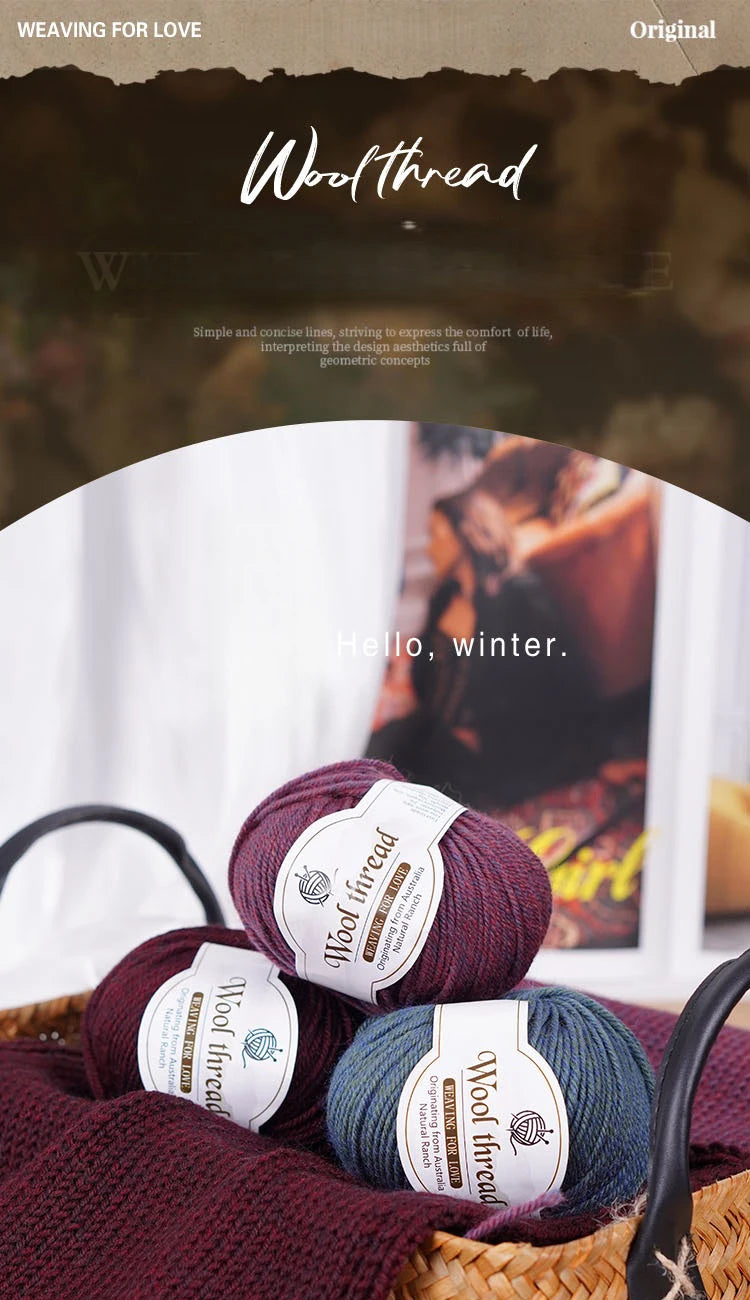Rainbow Gradient Alpaca Wool Yarn – Medium Thick Knitting Yarn for Sweaters, Scarves, Shawls & DIY Crafts