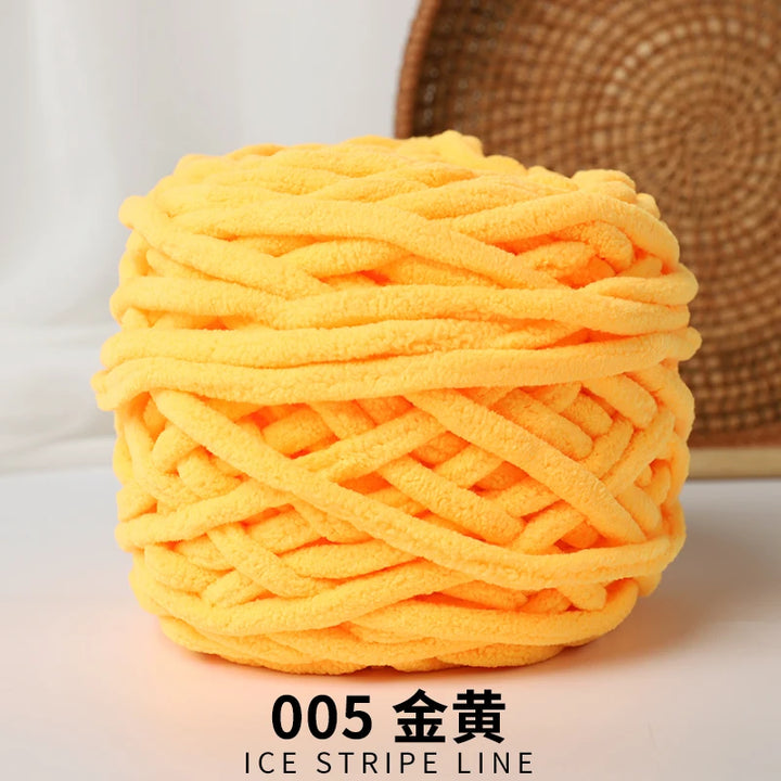 3pcs Ice-Striped Soft Thick Yarn – Handcrafted Yarn for Scarves, Hats, Slippers & DIY Projects