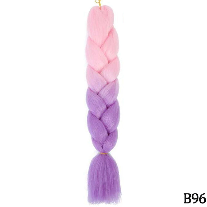 24” Synthetic Yaki Braids – Kanekalon Ombre Jumbo Braiding Hair Extensions 22