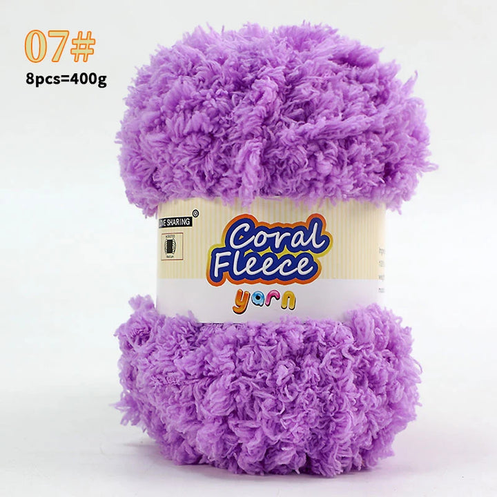 Soft Coral Yarn – Fluffy, Skin-Friendly Knitting Yarn for Sweaters, Scarves & DIY Winter Wearables