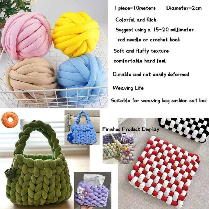 Extra Thick Icelandic Yarn – Super Bulky Easy-Knit Yarn for Cat Beds, Bags & Home Crafts
